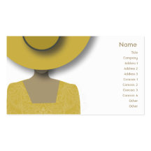 Gorra del oro - negocio tarjetas de visita