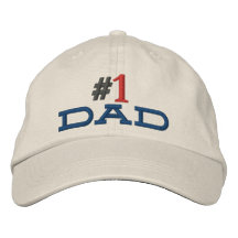 gorra del papá #1 cosido gorra de beisbol