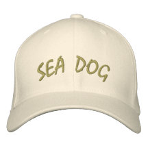 Gorra del perro de mar gorros bordados