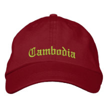 Gorra del personalizado de Camboya Gorro Bordado