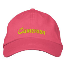 Gorra del personalizado del Camerún Gorra Bordada