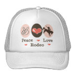 Gorra del rodeo del amor de la paz