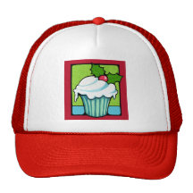 Gorra del rojo de la magdalena del acebo del navid