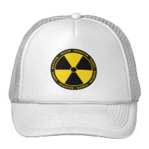 Gorra del símbolo de la radiación