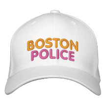Gorra divertido bordado policía de Boston Gorra De Beisbol
