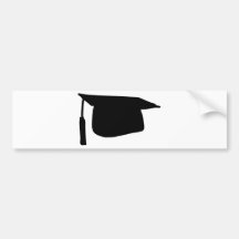 gorra doctoral de la graduación del casquillo pegatina de parachoque