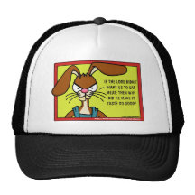 Gorra enojado de la carne del conejito