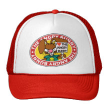Gorra enojado del amor del conejito