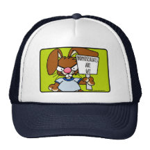 Gorra enojado del conejito