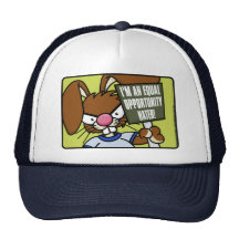 Gorra enojado del enemigo del conejito