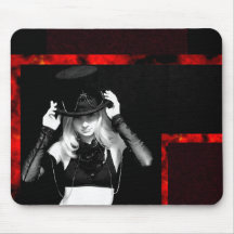 Gorra enojado tapete de raton