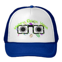 Gorra feliz del año del friki
