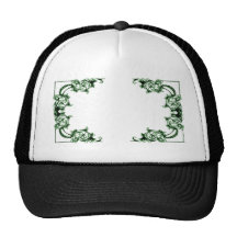 Gorra floral adornado del remolino