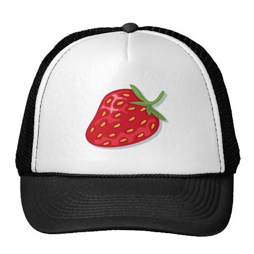 Gorra: fresa roja jugosa