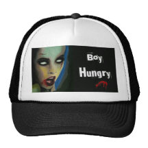 Gorra hambriento del camionero del "muchacho" (zom