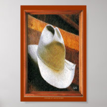 GORRA INSPIRADO DEL ARTE/DE VAQUERO POSTER