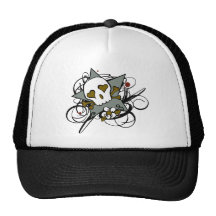 Gorra inspirado tatuaje del camionero de la estrel