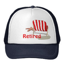 Gorra jubilado de la silla de playa