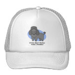 Gorra lindo del caniche del perro del dibujo anima