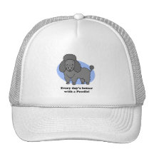Gorra lindo del caniche del perro del dibujo anima