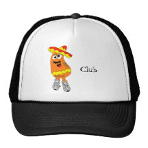 Gorra mexicano del dibujo animado de la haba de sa