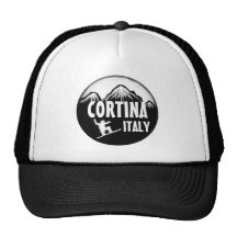Gorra negro del arte de la snowboard de Italia de 
