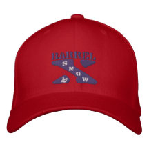 Gorra Nieve-Bordado X del barril Gorra Bordada
