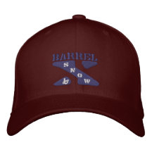 Gorra Nieve-Bordado X del barril Gorra De Beisbol