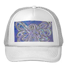 Gorra o casquillo púrpura del ángel