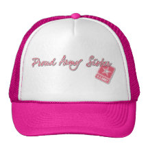 Gorra orgulloso de la hermana del ejército