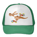 Gorra patinador del canguro del dibujo animado lin