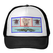 Gorra patriótico usando una imagen de Alfonso Much