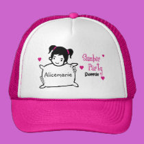Gorra personalizado de la fiesta de pijamas gorras