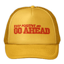 Gorra positivo amarillo del camionero