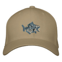 Gorra prehistórico de los pescados gorra de béisbol bordada