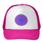 Gorra púrpura del caleidoscopio de la mandala de l