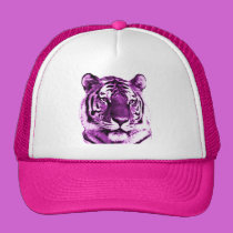 Gorra púrpura del tigre gorras