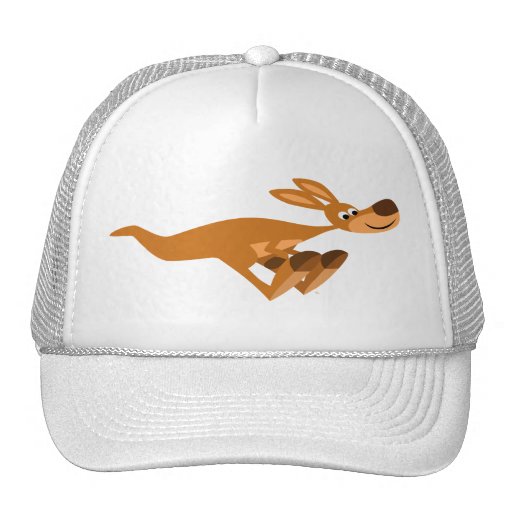 Gorra rápido lindo del canguro del dibujo animado