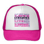 Gorra rosado de la gimnasia del amor