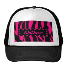 Gorra rosado del estampado de animales