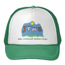 Gorra - secador de ropa accionado solar