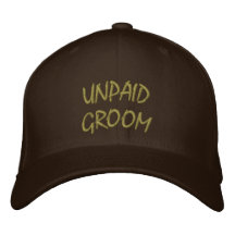 Gorra sin pagar del Equestrian del novio Gorro Bordado