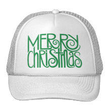 Gorra verde de las Felices Navidad