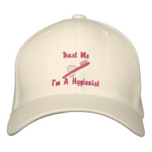 Gorras adaptables lindos del higienista dental gorras bordadas