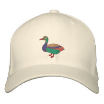 Gorras bordados pato silvestre adaptable gorras bordadas
