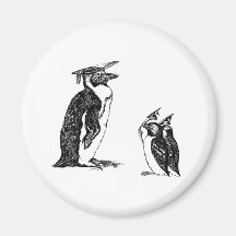 Gorras de graduación de la extremidad de los pingü imán para frigorífico