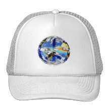 Gorras de la paz de mundo