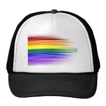 Gorras del camionero de la bandera del arco iris