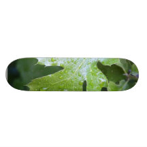 Gotas de agua de la hoja de las hojas patín personalizado