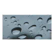 Gotas de agua tarjetas fotográficas personalizadas